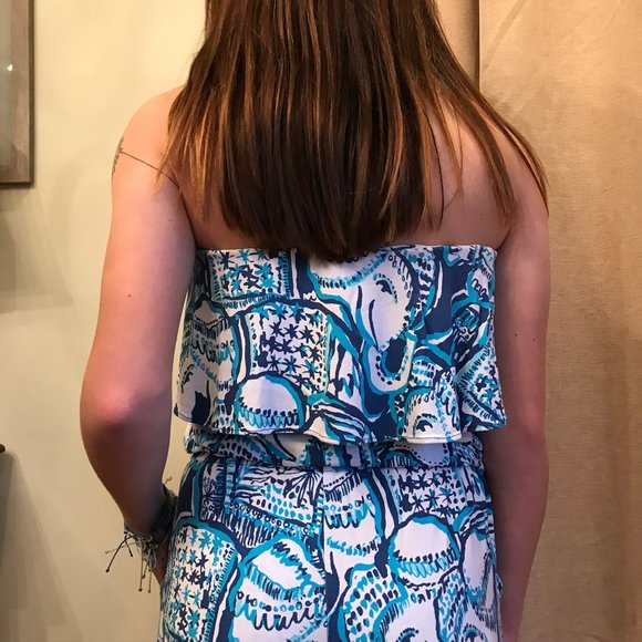 Lilly Pulitzer Ailsie  “Keep on Trunkin” Fits Sz 2-6 romper jumpsuit - Picture 3 of 5